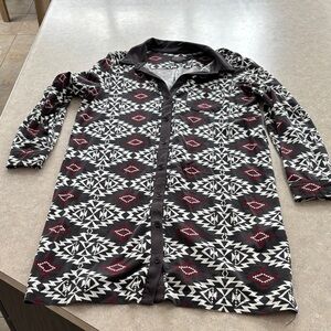 Pendleton Black and White Geometric shirt dress